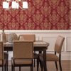 CLASSIC SILKS 2 - ROYAL DAMASK - CS27362 - VERMELHO - AMBIENTADO