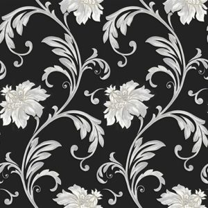 CONCERTO - FLORAL SCROLL - JC2006-5 - PRETO A