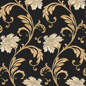 CONCERTO - FLORAL SCROLL - JC2006-6 - PRETO B