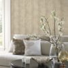 CITY LIGHTS - STRIPE DAMASK - GF0815 - DOURADO - AMBIENTADO