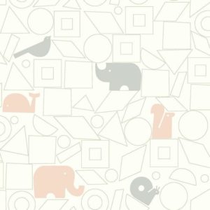 DWELL STUDIO - ANIMAL BLOCK - DW2441 - ROSA