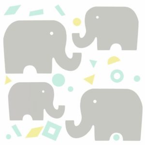 DWELL STUDIO - ELEPHANT AD - RMK3368GM - CINZA