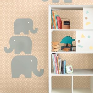 DWELL STUDIO - ELEPHANT AD - RMK3368GM - CINZA - AMBIENTADO