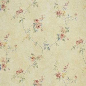 FLORAL PRINTS 2 ROSE BRANCHES - PR33806 - BEGE A