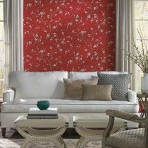 SILVER LEAF - BELA - SL5675 - VERMELHO - AMBIENTADO