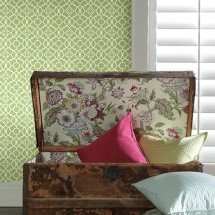 WAVERLY GLOBAL CHIC - LOVELY LATICE - WP2498 - VERDE - AMBIENTADO