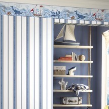 WAVERLY KIDS - INCENSE STRIPE - GC8752 - AZUL - AMBIENTADO