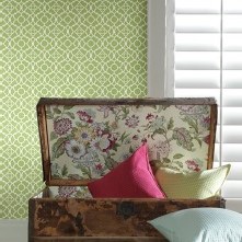 WAVERLY SMALL PRINTS - LOVELY LATICE - WP2498 - VERDE - AMBIENTADO