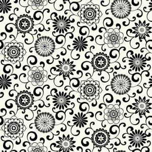 WAVERLY SMALL PRINTS - POM POM PLAY - WP2434 - PRETO