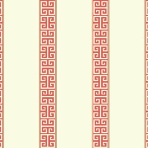 WAVERLY STRIPE - GREEK KEY STRIPE - SV2680 - VERMELHO